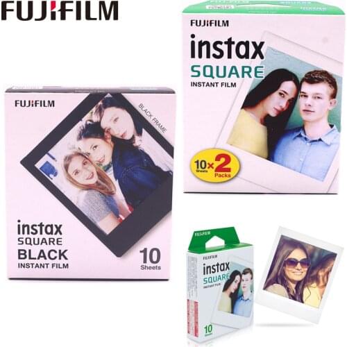 10-100 sheets Fujifilm Instax Square Instant white edge Film for Instax square SQ10 Hybrid format share sp-3 SQ instant camera