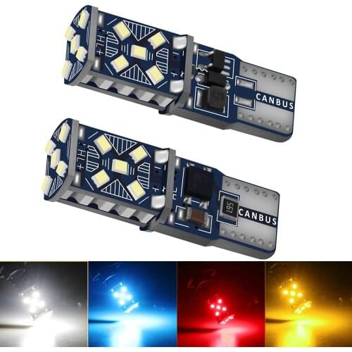 2Pcs W5W T10 LED Canbus Light Bulbs for Audi BMW VW Mercedes Car Interior Dome Light Trunk Lamp Parking Lights Error Free 12V