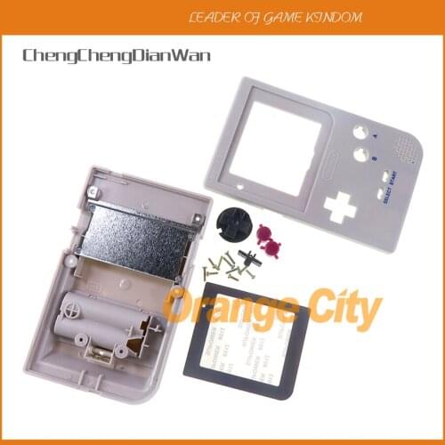 6sets for GBP Gold Sliver Grey Full Set Housing Shell Case Cover With Buttons Screw For Gameboy Pocket GBP Game Console