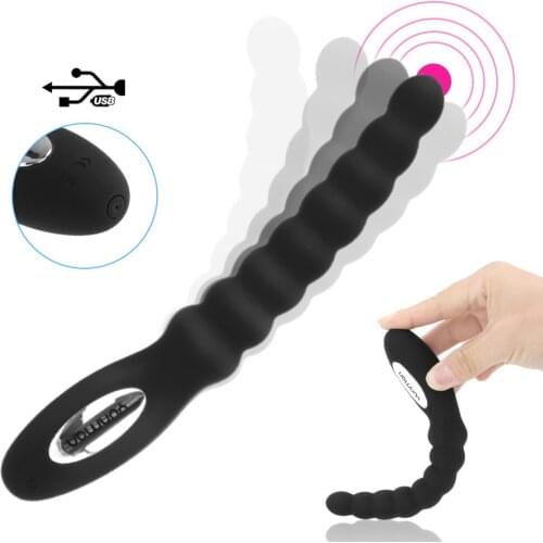 10 Speeds Anal Plug Prostate Massager Anal Vibrator Sex Toy for Women Anal Beads Vibrators Gay Prostate Massage Sex Toys for Adu