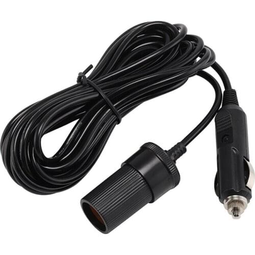 Car Truck Bus Boat Motorbike Cigarette Lighter Charger 4.8m Car Cigarette Lighter Extension Cable 12V Socket Charger Adapter