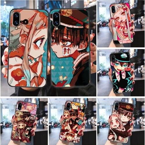 Toilet-Bound Hanako-kun Anime Phone case For Huawei P Mate P10 P20 P30 P40 10 20 Smart Z Pro Lite 2019 Frosted black silicone