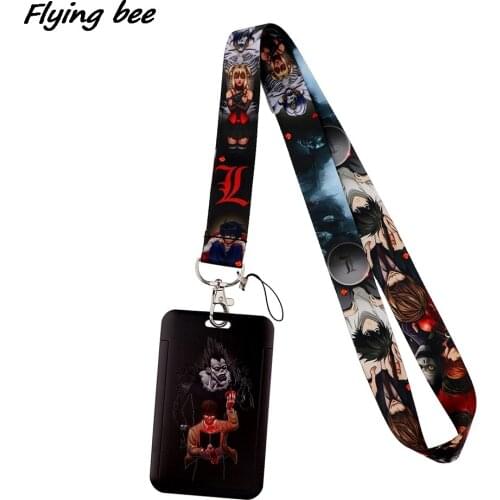 Flyingbee X2040 Death Note Bank Credit Card Holder Wallet Bus ID Name Work Card Holder For Student Card Cover Business Card