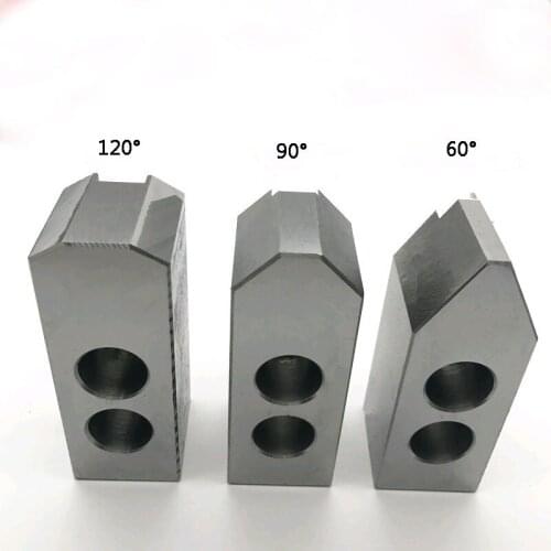 Machine Lathe Oil Pressure Three Claws Hydraulic Jaw Chuck Jaws 5 6 8 10Inch 120 90 60 Angle For CNC Lathe Tool