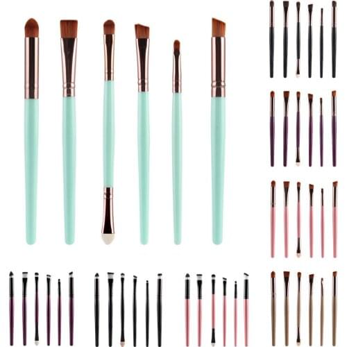 Hot Selling Six Eye Makeup Brushes Neutral 10 Colors Optional Cosmetic Tools Makeup Gift for Women