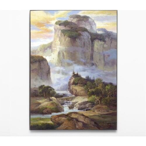 Classic Landscape Painting Canvas Printings Home Decor Living Room Dining Room Vertical Hanging Wall Art Picture Unframed