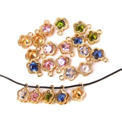 Quartz Charm Pendant Pentacle Star Crystal Pendant Flower Shape Gemstones Pendant for Jewelry Making DIY Necklace Earrings