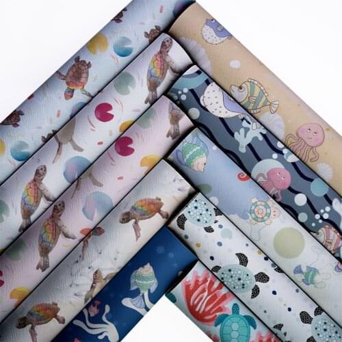 Butterfly Leather Sheets Synthetic Printed Vinyl DIY Handbags Supplies Bows Making Material 22*30cm/A4 1mm L13761