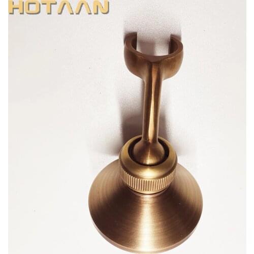 Solid Brass Made Antique Brass Wall Mounted Hand Shower Holder Hook Pedestal Bracket In Wall Shower Accessories Bathroom Fitting