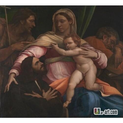 Canvas Prints ( Sebastiano del Piombo) high quality painting reproduction wrap canvas prints Religion-199 (24*24 inch )