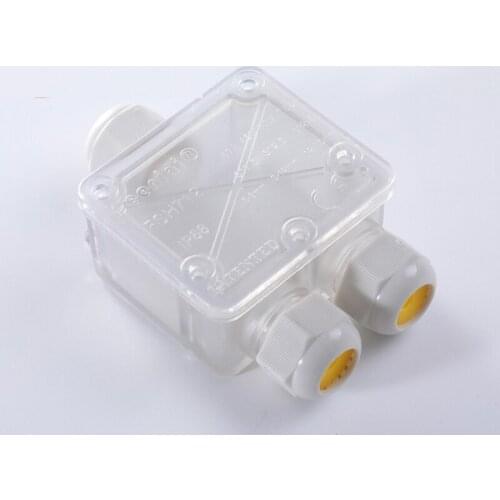 Transparent Waterproof junction box waterproof box IP68 grade junction box with terminal one into two out waterproof box