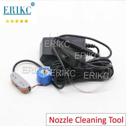 ERIKC Common Rail Injector Nozzle Hole Cleaning Machine E1024107 Diesel Injectors Sprayer Carbon Deposit Removal Equipment