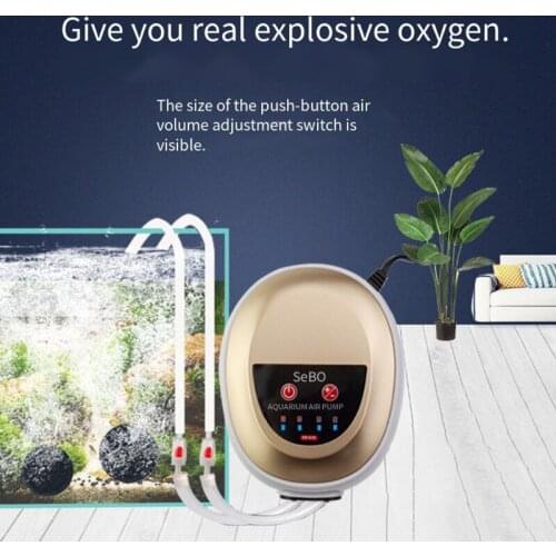 220V Regulating Oxygen-Increasing Pump Mute Machine Oxygen-Making Machine For Fish Farming Aquarium Air Pump Fish Tank Air Pump