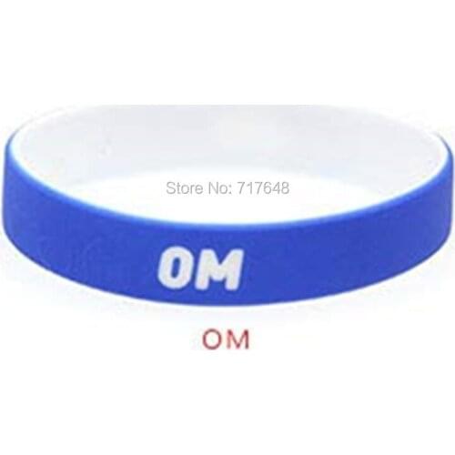 300pcs Life Sentences OM wristband silicone bracelets free shipping by FEDEX A
