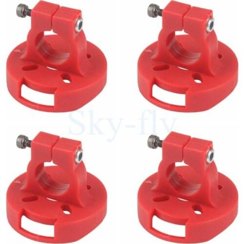 4Pcs/set Plastic mount holder for 2204/2205/2206/2208/2212 brushless motor D12mm tubes Red