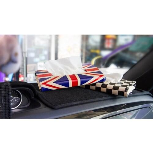 Car Luxury Car Tissue Box Hanging Sun Visor Creative Car Interior Decoration Tissue Box holder for Car