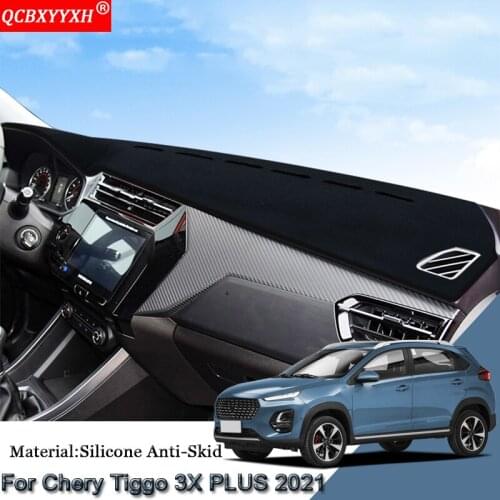 Car Styling Auto Dashboard Protective Mat Shade Cushion Pad Rose Carpet Mat Cover Accessories For Chery Tiggo 3X PLUS 2021 2022