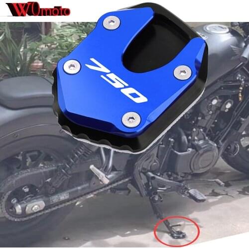 FORZA750 Motorcycle CNC Accessories Kickstand Foot Side Stand Extension Pad Support Plate For HONDA Forza 750 Forza750 2020-2022
