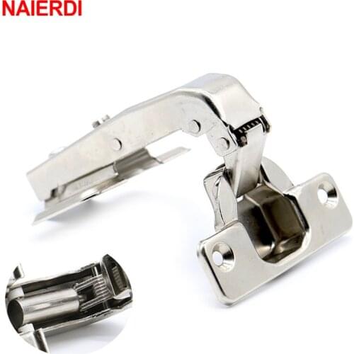 NAIERDI 90 Degree Hydraulic Hinge Angle 90 Corner Fold Cabinet Door Hinges Furniture Hardware For Home Kitchen Cupboard