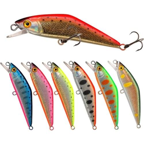 Gorgons 3/16oz 2.5'' Fishing Lure Hard Artificial Bait Sinking Minnow Wobbler Freshwater Trout Crankbait Fishing Tackle