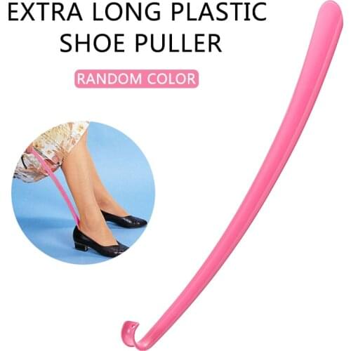Hot Sale Long Handle Shoe Horn Lifting Wear Shoe Helper Lifters 57cm Lazy Shoehorn Shoe Lifter Home Tools