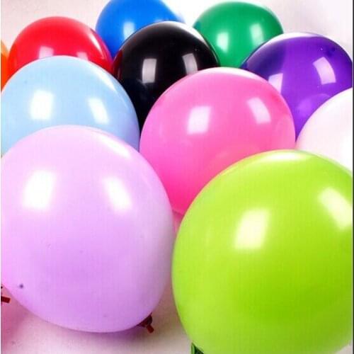 Hot sell Thicken 100% Latex Balloons toys 12inch of 3.2 g Round (50 Pcs. / lot Mixed Color Well Party Balloons Decoration