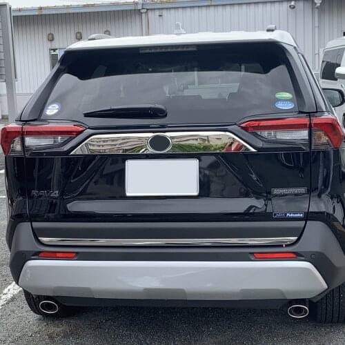 JY Stainless Steel Tailgate Trim Cover Lower Car Styling Accessories For Toyota Rav4 V XA50 2019 up