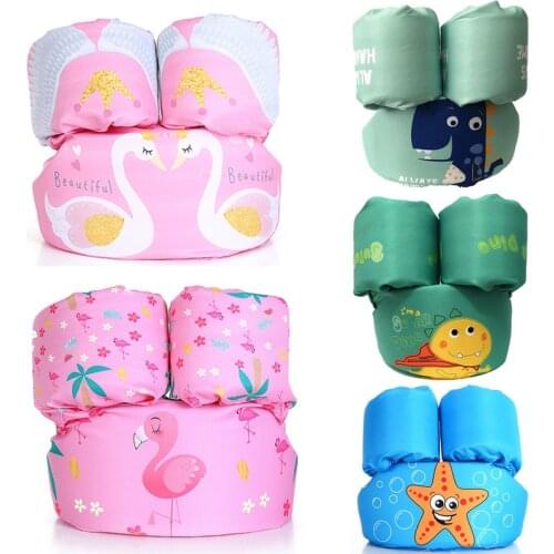 2-6 Kids Swim Arm Rings Baby Life Jacket Floating Kids Safety Life Vest Childrens Swim Puddle Jumper Arm Rings Vest Form Foam