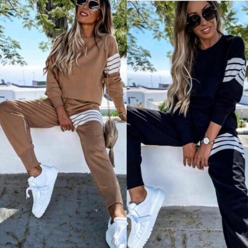 Autumn And Winter New Womens Fashion Leisure Suit Women Fleece Tracksuits Two Pieces Set Hoodies Sweatshirt Pants Sets