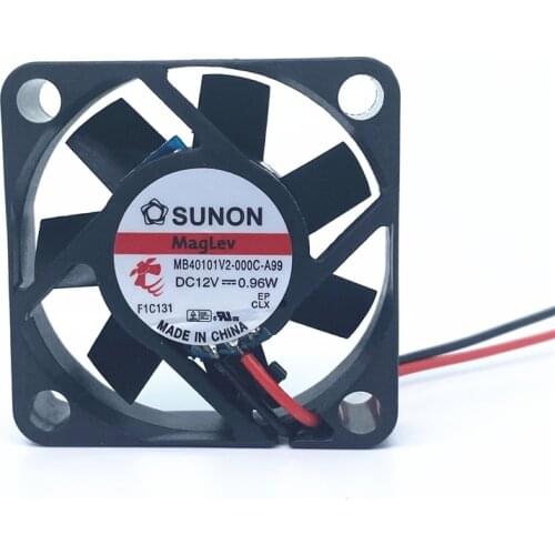 SUNON Maglev 4010 40mm 40x40x10mm Cooling Fan 4CM MB40101V2-000C-A99 DC12V 0.96W For 3D Printer North Bridge Chip Fan 2pin