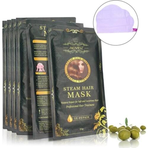 Hair Mask Automatic Repair Heating Steam Smoothing Moisturizing Oil for Hair Treatments Dry Pure Scalp Hair Care Mask TSLM1