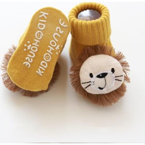 MAYA STEPAN 1 Pair Cotton Baby Socks Girls Boys Rubber Anti Slip Floor Cartoon Kids Toddlers Autumn Spring Newborn Infant Gift