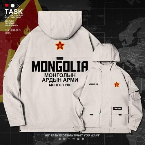 Mongolia Mongol Mongolian MNG men jacket hooded Land Force logo army fan long sleeve new Military mens top coat clothes autumn