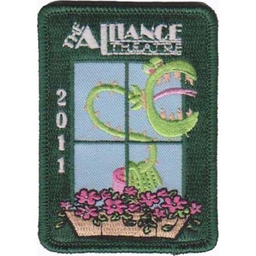 Window Embroidered Patches Made by Twill with Merrow Border and Iron On Customized Designs Are Welcome MOQ50pcs free shipping