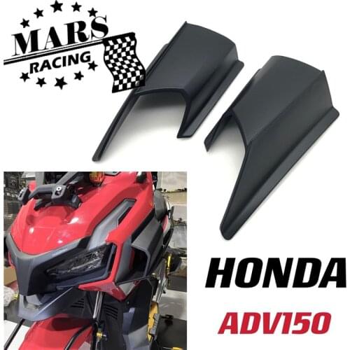 Motorcycle Front Light Cowl Side Winglet Wind Fin Spoiler Trim Cover for Honda ADV150 ADV 150 adv150 2019 2020 2021