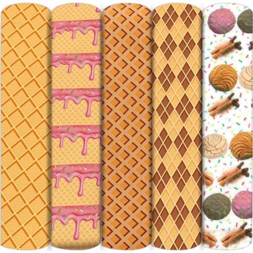 Donuts Food Avocado 100% Cotton Fabric Sewing Quilting Needlework Material DIY Handmade Cloth,1Yc14103