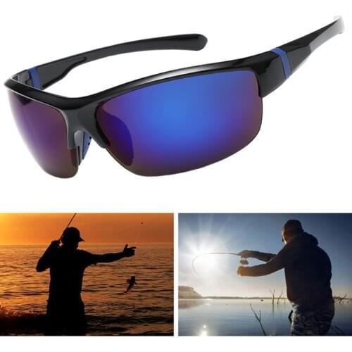 Outdoor UV400 Fisherman Sunglasses Anti-glare Fishing Glasses Men Women Hiking Camping Eyewear Sports Running Cycling Goggles