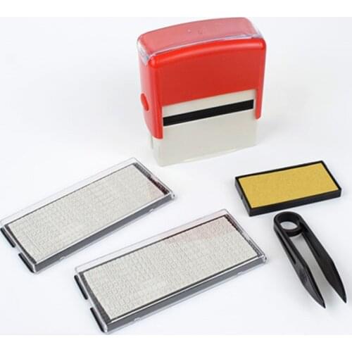 Ink back alphanumeric combination adjustment card slot comes with printed ink spelling bucket printing manual DIY