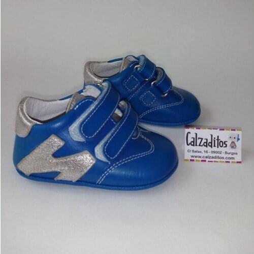 Sports in babys unsoled leather azulon, of Index Patucos