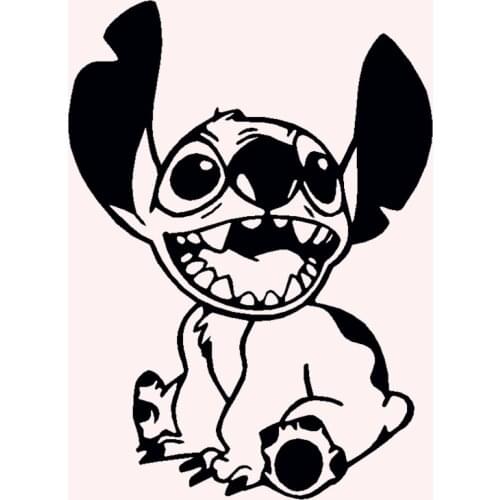 Stitch Cartoon Lovely Funny Car Stickers Decoration Creative Decals Trunk Windshield Auto Tuning Styling KK Vinyl