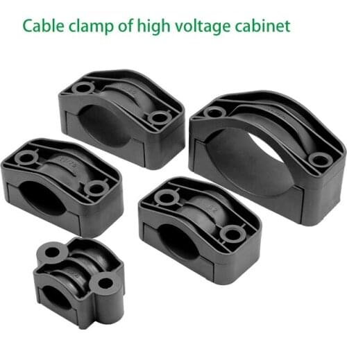 High voltage cable clamp nylon pipe clamp clamp clamp clamp high voltage cabinet tower crane tower crane cable fixing clamp