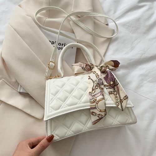 2021 Fashion Handbags For Women High Quality Simple Style Shoulder Bag Designer Solid Color Female Crossbody Bag Plaid Purses