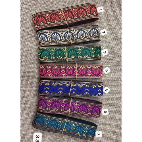 3.3cm nation style jacquard ribbon,XERY191201L