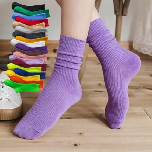 5 PCS Autumn and winter thickening plus velvet coral velvet female middle tube cartoon cat claw warm home sleeping floor socks
