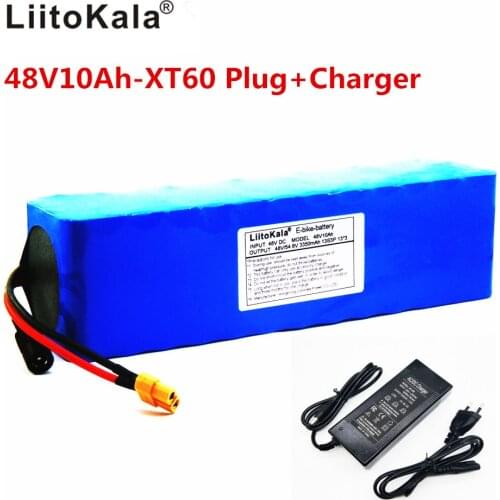E-bike battery 48v 10ah li ion battery pack bike XT60 Plug conversion kit bafang 1000w and 54.6V 2A charger