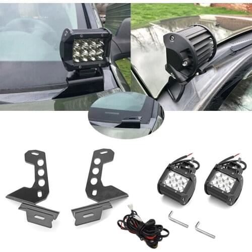 Car Lights Accessories For 2005 2006 2007 2008 2009 2010 Jeep Grand Cherokee WK Hood Hinge Ditch LED FogLight Pod Brackets Wire