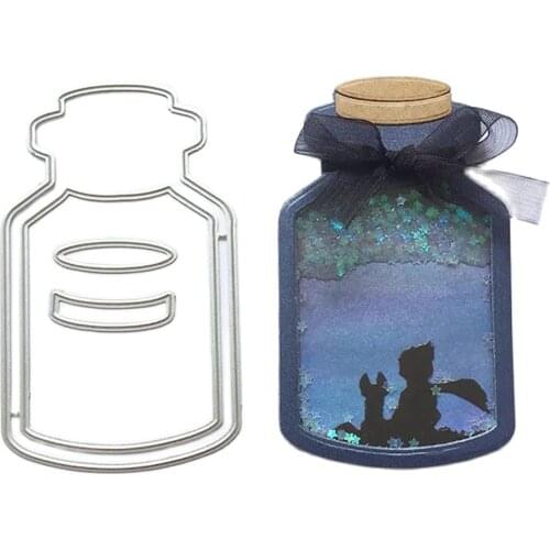 Drifting bottle Metal Cutting Dies 3D bottle dies For Scrapbooking photo card Making 2019 new Die Set Embossing Card crafts