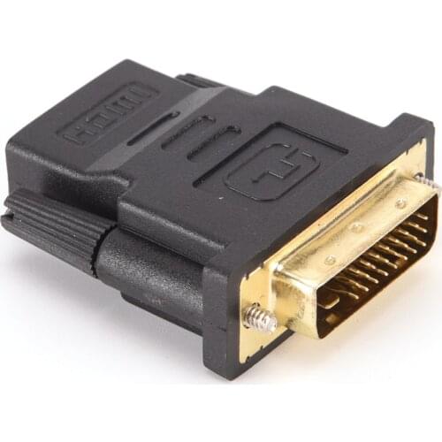 DVI-D 24+1 Dual Link Male To HDMI Female Adapter Converter Connector For PC PS3 Projector TV Box
