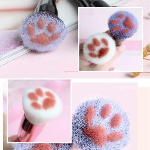 10PCS Powder Makeup Brush Cat Paw Face Contour Blusher Make Up Brushes Flower Beauty Foundation Brush Cosmetic Pincel Maquiagem