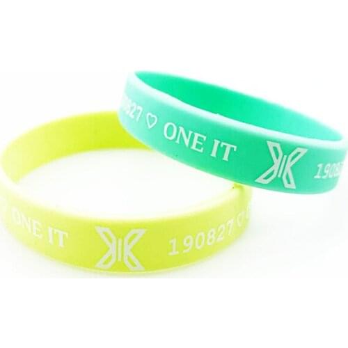 KPOP X1 X ONE Combination Produce X 101 New Album QUANTUM LEAP Bracelet Print Wristband Silica Gel Same Color K-pop New Fashion